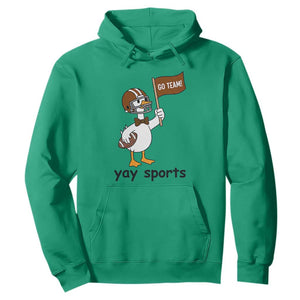 Silly Goose Football Hoodie Yays Sport TS14 Irish Green Print Your Wear
