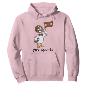 Silly Goose Football Hoodie Yays Sport TS14 Light Pink Print Your Wear