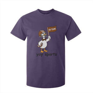 Silly Goose Football T Shirt For Kid Yays Sport TS14 Purple Print Your Wear