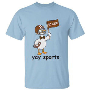Silly Goose Football T Shirt Yays Sport TS14 Light Blue Print Your Wear