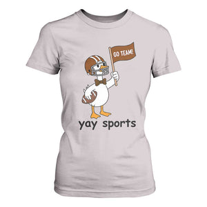Silly Goose Football T Shirt For Women Yays Sport TS14 Ice Gray Print Your Wear