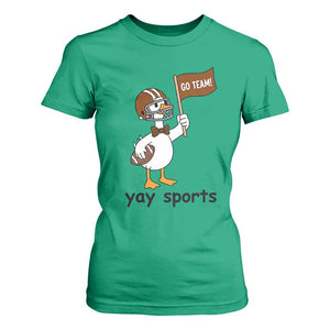 Silly Goose Football T Shirt For Women Yays Sport TS14 Irish Green Print Your Wear