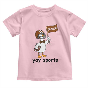 Silly Goose Football Toddler T Shirt Yays Sport TS14 Light Pink Print Your Wear