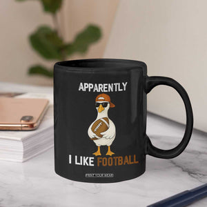 Funny Goose Football Coffee Mug Apparently I Like Football TS14 Print Your Wear