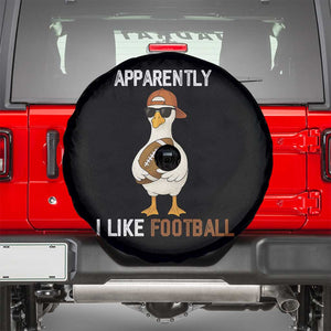 Funny Goose Football Spare Tire Cover Apparently I Like Football TS14 Black Print Your Wear