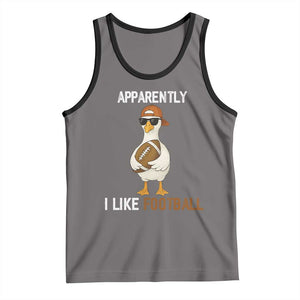 Funny Goose Football Tank Top Apparently I Like Football TS14 Deep Heather Black Print Your Wear