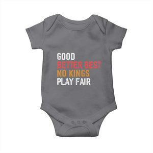 Good Better Best Chicago Pro Football Mantra Baby Onesie No Kings Protest Stop Sign TS14 Charcoal Print Your Wear