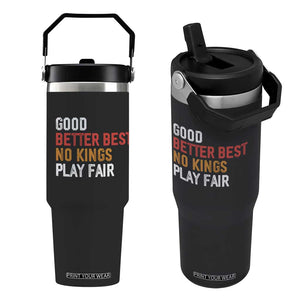 Good Better Best Chicago Pro Football Mantra Flip Straw Tumbler No Kings Protest Stop Sign TS14 One Size: 30 oz Black Print Your Wear
