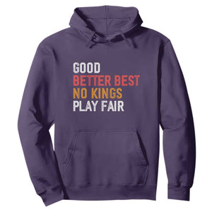 Good Better Best Chicago Pro Football Mantra Hoodie No Kings Protest Stop Sign TS14 Purple Print Your Wear