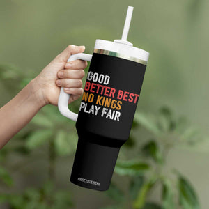 Good Better Best Chicago Pro Football Mantra Tumbler With Handle No Kings Protest Stop Sign TS14 Print Your Wear