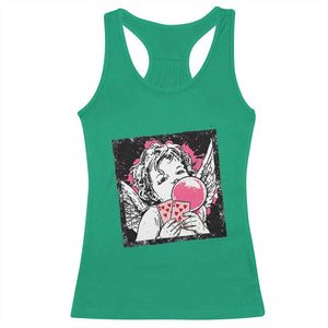 Funny 67 Valentines Racerback Tank Top Cupid Playing Cards Six Seven TS14 Irish Green Print Your Wear