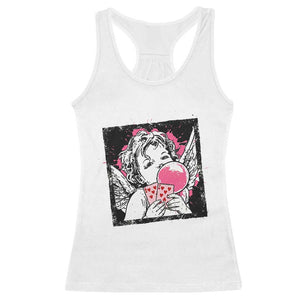 Funny 67 Valentines Racerback Tank Top Cupid Playing Cards Six Seven TS14 White Print Your Wear