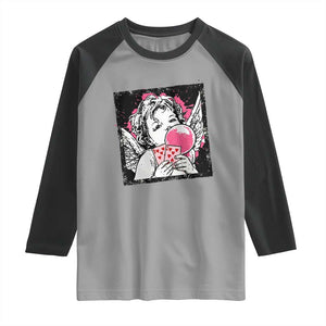 Funny 67 Valentines Raglan Shirt Cupid Playing Cards Six Seven TS14 Sport Gray Black Print Your Wear