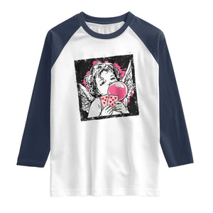 Funny 67 Valentines Raglan Shirt Cupid Playing Cards Six Seven TS14 White Navy Print Your Wear