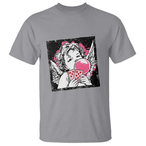 Funny 67 Valentines T Shirt Cupid Playing Cards Six Seven TS14 Sport Gray Print Your Wear