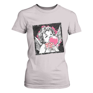Funny 67 Valentines T Shirt For Women Cupid Playing Cards Six Seven TS14 Ice Gray Print Your Wear