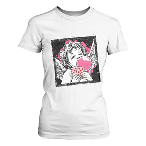 Funny 67 Valentines T Shirt For Women Cupid Playing Cards Six Seven TS14 White Print Your Wear
