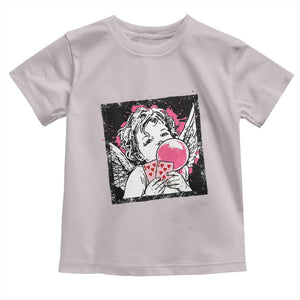 Funny 67 Valentines Toddler T Shirt Cupid Playing Cards Six Seven TS14 Ice Gray Print Your Wear