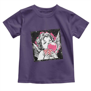 Funny 67 Valentines Toddler T Shirt Cupid Playing Cards Six Seven TS14 Purple Print Your Wear