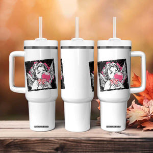 Funny 67 Valentines Tumbler With Handle Cupid Playing Cards Six Seven TS14 Print Your Wear