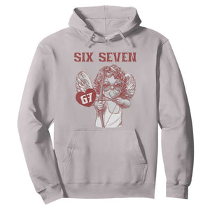 67 Valetines Meme Hoodie Funny Six Seven Valentines Day Heart TS14 Ice Gray Print Your Wear