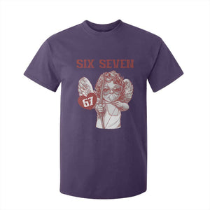 67 Valetines Meme T Shirt For Kid Funny Six Seven Valentines Day Heart TS14 Purple Print Your Wear