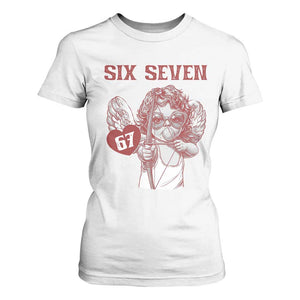67 Valetines Meme T Shirt For Women Funny Six Seven Valentines Day Heart TS14 White Print Your Wear