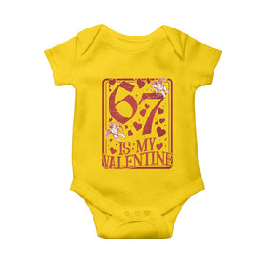 67 Valentines Playing Card Baby Onesie Funny Six Seven Relationship Meme TS14 Daisy Print Your Wear