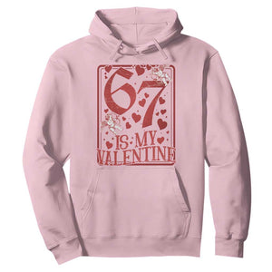 67 Valentines Playing Card Hoodie Funny Six Seven Relationship Meme TS14 Light Pink Print Your Wear