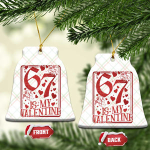 67 Valentines Playing Card Ceramic Ornament Funny Six Seven Relationship Meme TS14 Print Your Wear
