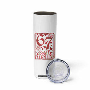67 Valentines Playing Card Skinny Tumbler Funny Six Seven Relationship Meme TS14 Print Your Wear