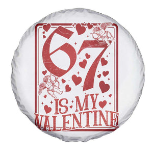 67 Valentines Playing Card Spare Tire Cover Funny Six Seven Relationship Meme TS14 Print Your Wear