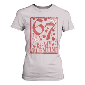 67 Valentines Playing Card T Shirt For Women Funny Six Seven Relationship Meme TS14 Ice Gray Print Your Wear