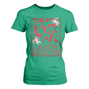 67 Valentines Playing Card T Shirt For Women Funny Six Seven Relationship Meme TS14 Irish Green Print Your Wear