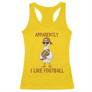 Funny Goose Football Meme Racerback Tank Top Apparently I Like Football TS14 Daisy Print Your Wear