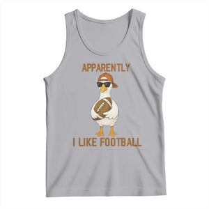 Funny Goose Football Meme Tank Top Apparently I Like Football TS14 Athletic Heather Print Your Wear