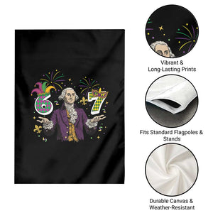 67 Mardi Gras Garden Flag Funny Six Seven George Washington Meme TS14 Print Your Wear