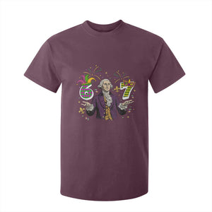 67 Mardi Gras T Shirt For Kid Funny Six Seven George Washington Meme TS14 Maroon Print Your Wear