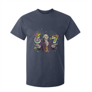 67 Mardi Gras T Shirt For Kid Funny Six Seven George Washington Meme TS14 Navy Print Your Wear