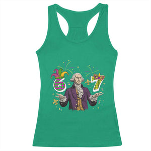 67 Mardi Gras Racerback Tank Top Funny Six Seven George Washington Meme TS14 Irish Green Print Your Wear