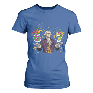 67 Mardi Gras T Shirt For Women Funny Six Seven George Washington Meme TS14 Royal Blue Print Your Wear