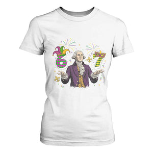 67 Mardi Gras T Shirt For Women Funny Six Seven George Washington Meme TS14 White Print Your Wear