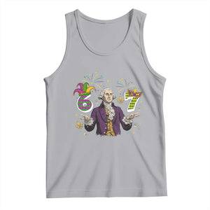 67 Mardi Gras Tank Top Funny Six Seven George Washington Meme TS14 Athletic Heather Print Your Wear