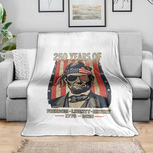Abraham Lincoln Freedom Retro Throw Blanket 250 Years of Freedom Liberty History TS14 Print Your Wear
