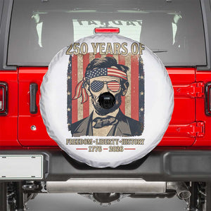 Abraham Lincoln Freedom Retro Spare Tire Cover 250 Years of Freedom Liberty History TS14 White Print Your Wear
