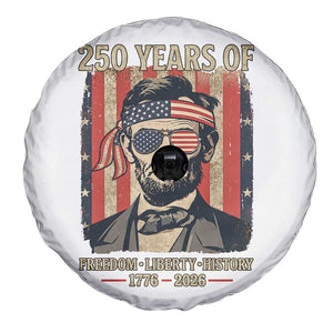 Abraham Lincoln Freedom Retro Spare Tire Cover 250 Years of Freedom Liberty History TS14 Print Your Wear