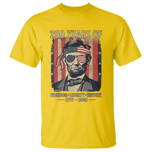 Abraham Lincoln Freedom Retro T Shirt 250 Years of Freedom Liberty History TS14 Daisy Print Your Wear
