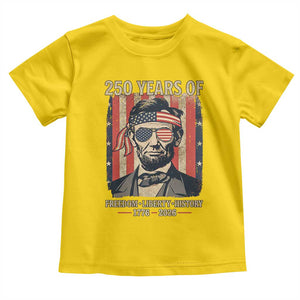 Abraham Lincoln Freedom Retro Toddler T Shirt 250 Years of Freedom Liberty History TS14 Daisy Print Your Wear