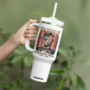 Abraham Lincoln Freedom Retro Tumbler With Handle 250 Years of Freedom Liberty History TS14 Print Your Wear