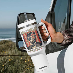 Abraham Lincoln Freedom Retro Tumbler With Handle 250 Years of Freedom Liberty History TS14 Print Your Wear